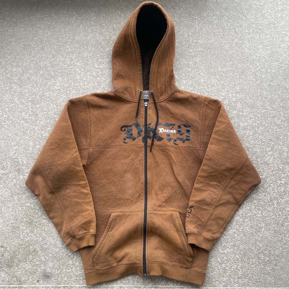 Retro Hoodie with Graphic Print Zip Up Heavy Material